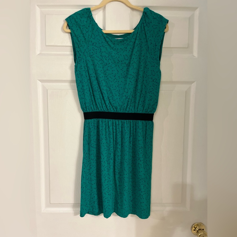 Lilly Pulitzer Women's‎ Laney Knit Dress Emerald Green Safety Pin Pattern Medium